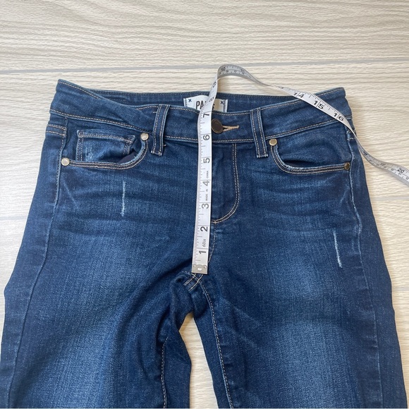 Paige Verdugo Skinny Dark Wash Mid Rise Blue Denim Jeans Women’s Size 26 - Picture 10 of 13